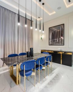 dinning room designed by an interior design company in Lagos Nigeria