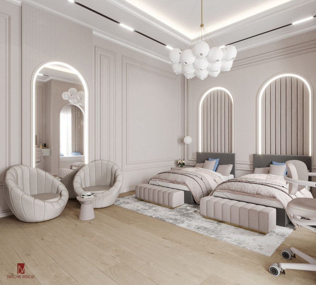 Duplex Interior Designs in Nigeria - twin bedroom