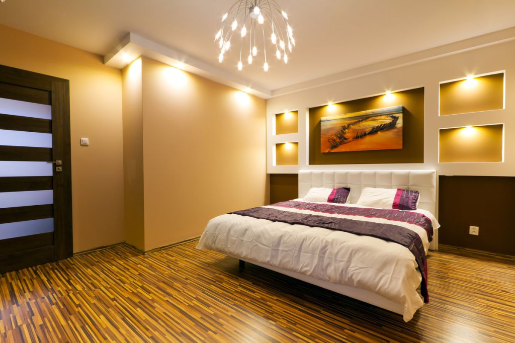 maximalist bedroom interior