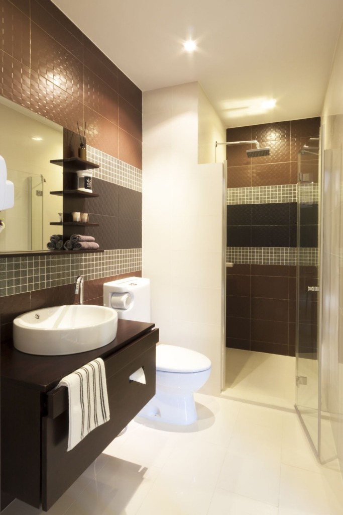 modern toilet interior